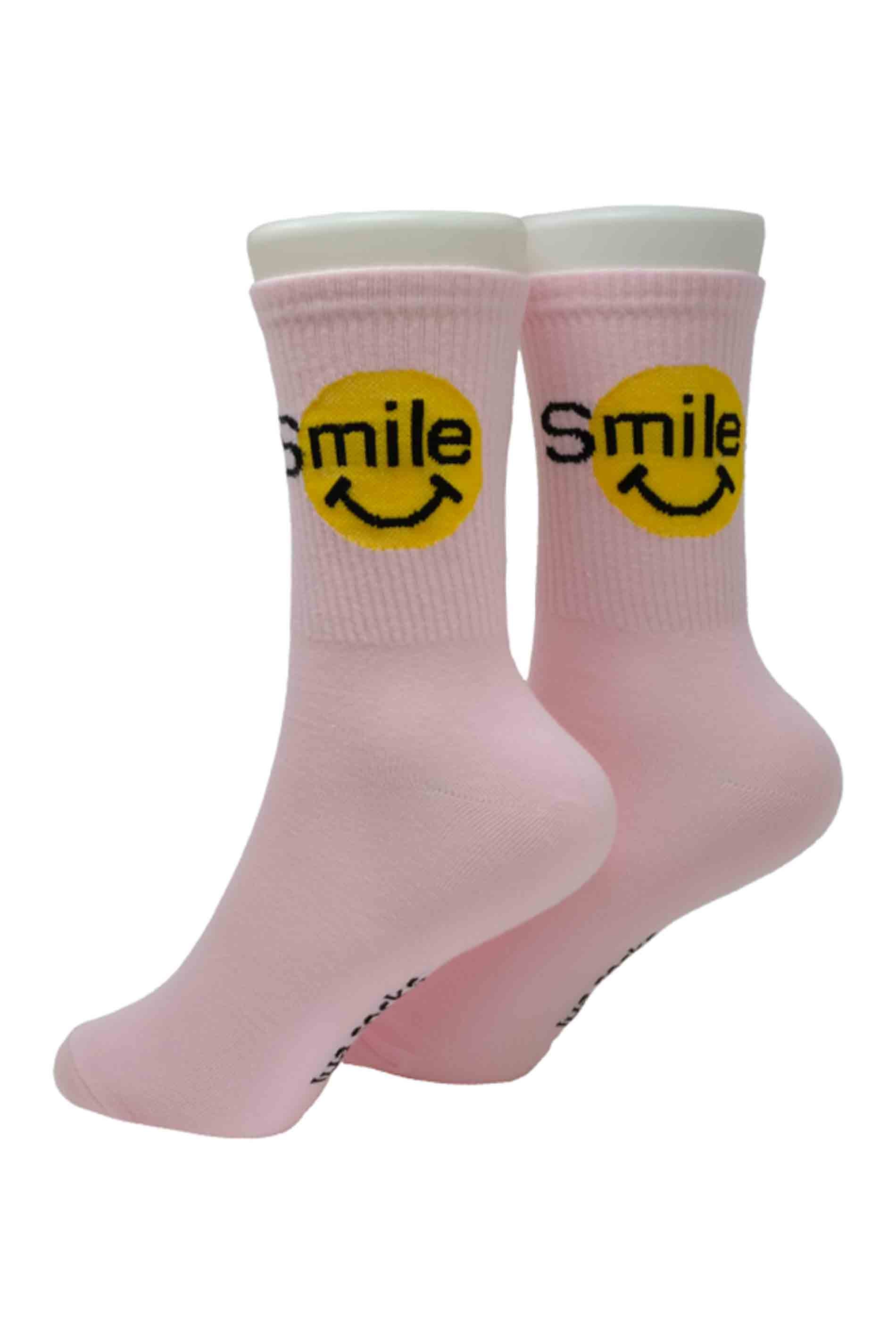 smile socks - rosa