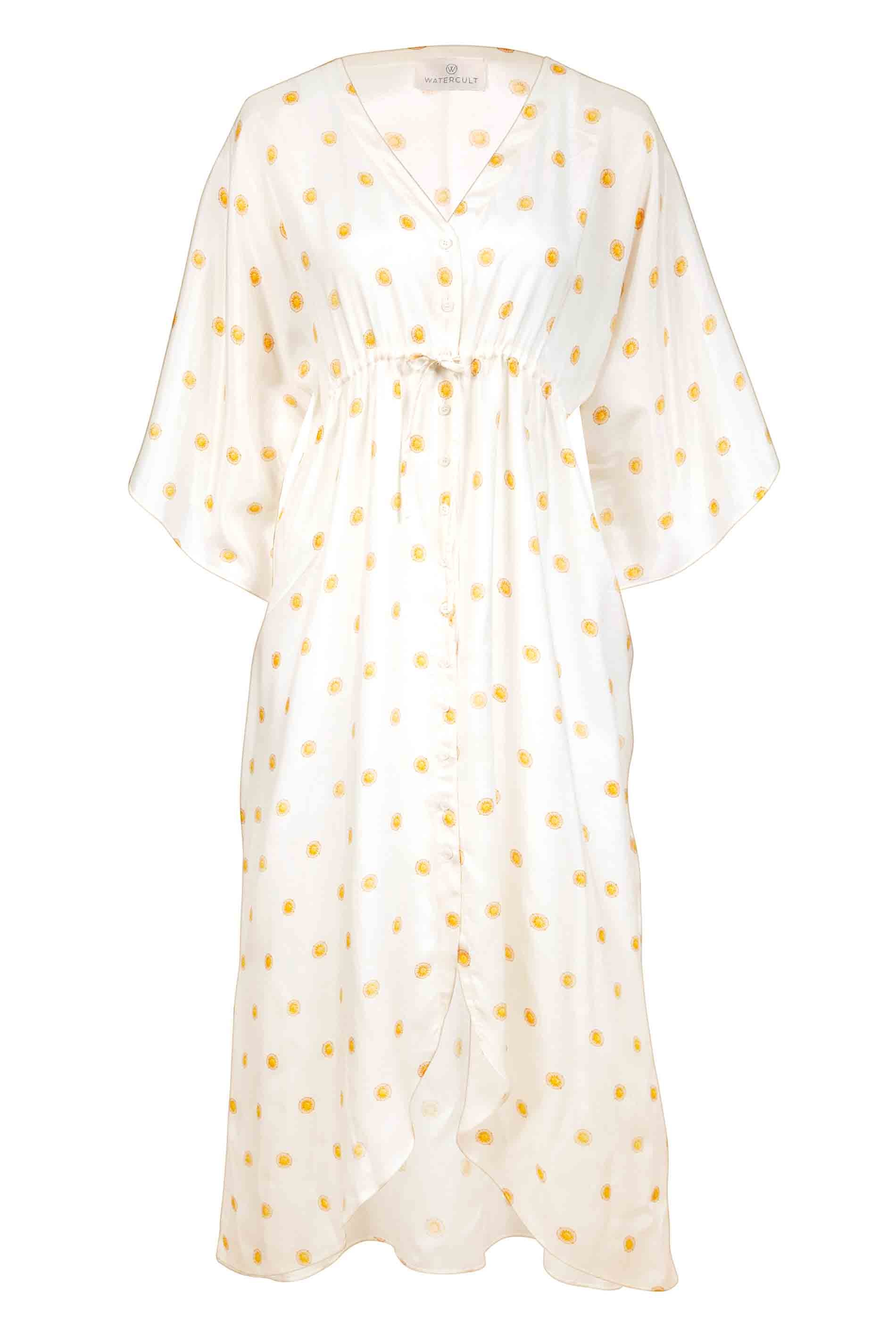 BUTTONED DRESS - SUNNY CLOUD / fs